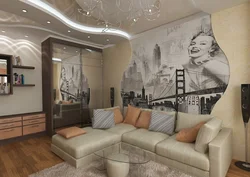 Living room design photo 3D