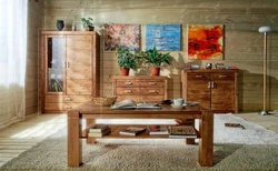 Living Rooms Made Of Pine Photo