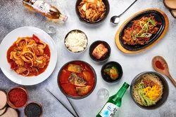 Korean food cafe photo