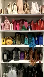 Wardrobe for bags photo
