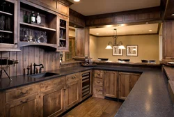 Country kitchen countertop photo