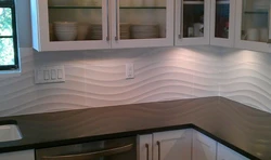 Kitchen white wave photo