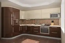 Кухни матовый коричневый фото