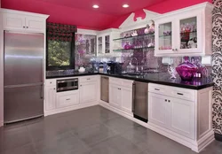 Gray rose kitchen photo