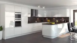 White Acrylic Kitchen Photo