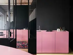 Кухни Черно Розовые Фото
