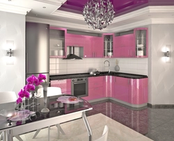 Kitchens Black And Pink Photos