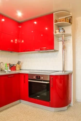 Кухня Углом Фото Красная