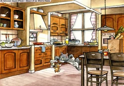 Cartoon kitchen photo