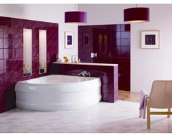 Burgundy bath photo