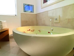 Photo of the completed bath