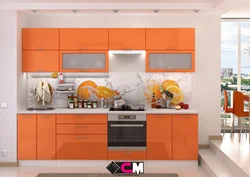 Photo Of Orange Kitchen