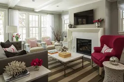 Bright Armchairs In The Living Room Interior