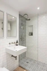 Bathroom Design With Mosaic Gray