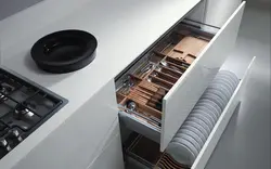 Кухни с выдвижными ящиками дизайн