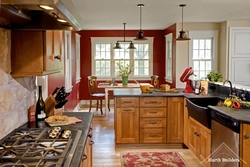 Kitchens With Red Floor Design