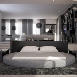 Дизайн Спальни Кровать В Центре
