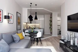 Design Of A 38 Sq.M Euro-Room Apartment With A Loggia