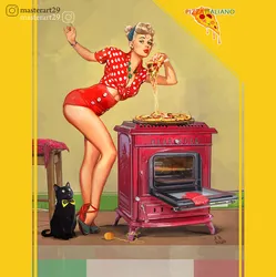 Kitchen In Pin Up Style
