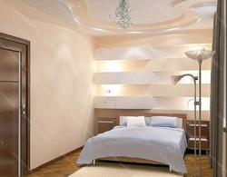 Дизайн стен из гипсокартона в спальне