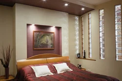 Design Of Plasterboard Walls In The Bedroom