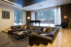 Living room design with lots of windows