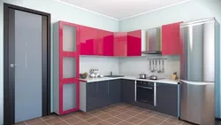 Kitchens in a panel house design corner