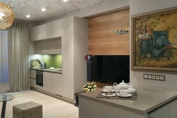 Kitchen Design With TV On The Window