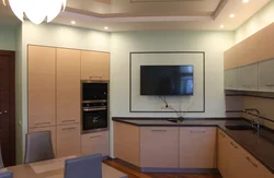 Kitchen Design With TV On The Window