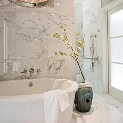 Bathroom Design White Marble With Gold