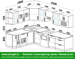 Kitchen 1800 by 1800 corner design