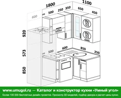 Кухня 1800 на 1800 угловая дизайн