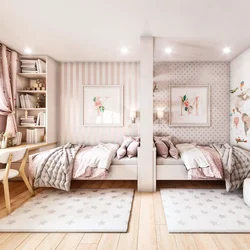 Bedroom 14 sq m design children's