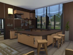 Kitchen design in sims 4 without mods