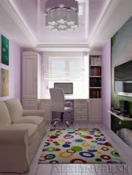 Bedroom 11 sq m design for a teenager