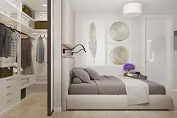 Дизайн спальни 4 на 4 с гардеробной