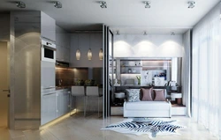 Дизайн квартиры 30 кв м с отдельной кухней