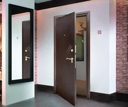 Photo of an open apartment door