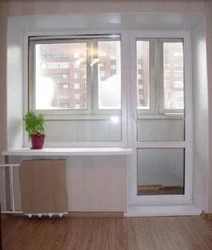 Photo of balcony doors in the apartment