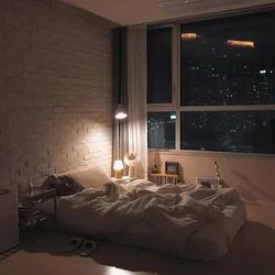 Фото комнаты ночью в квартире