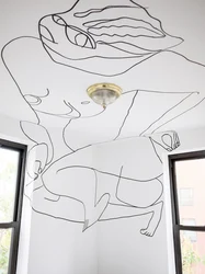 Рисунки на потолке в квартире фото