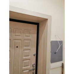 Entrance door to the apartment with extensions photo