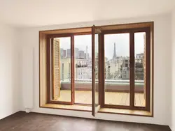Деревянные окна в интерьере квартиры