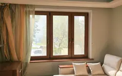 Деревянные окна в интерьере квартиры