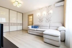 Apartment design beige floor