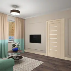 Apartment design beige floor