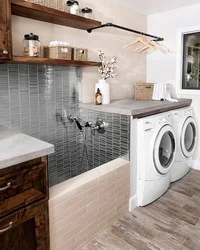 Laundry room in apartment design room