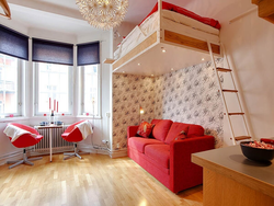 Apartment design with two children's rooms