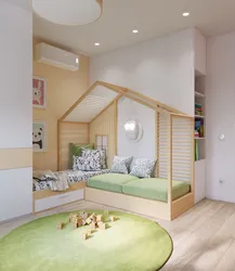 Apartment design with two children's rooms