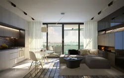 Studio Apartment With Panoramic Windows Design